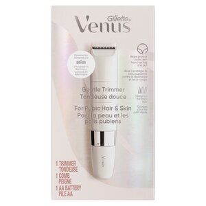 NEW Venus for Pubic Hair & Skin Gentle Trimmer + 1 Attachment Comb